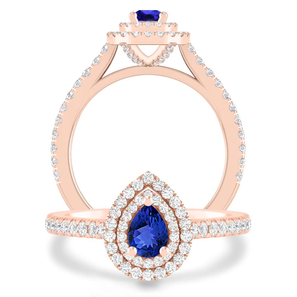 Rose Gold - Tanzanite