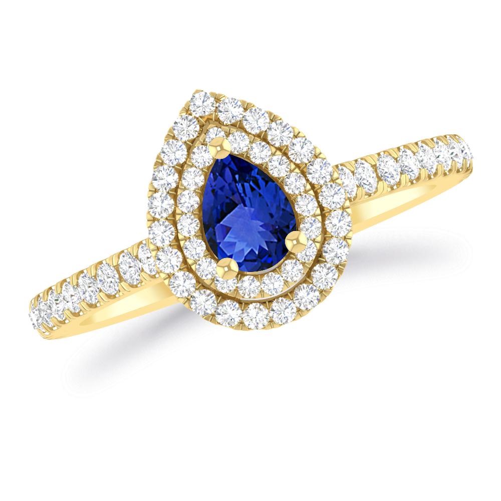 Yellow Gold - Tanzanite