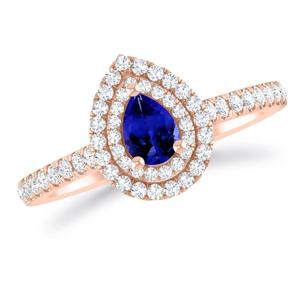 Rose Gold - Tanzanite