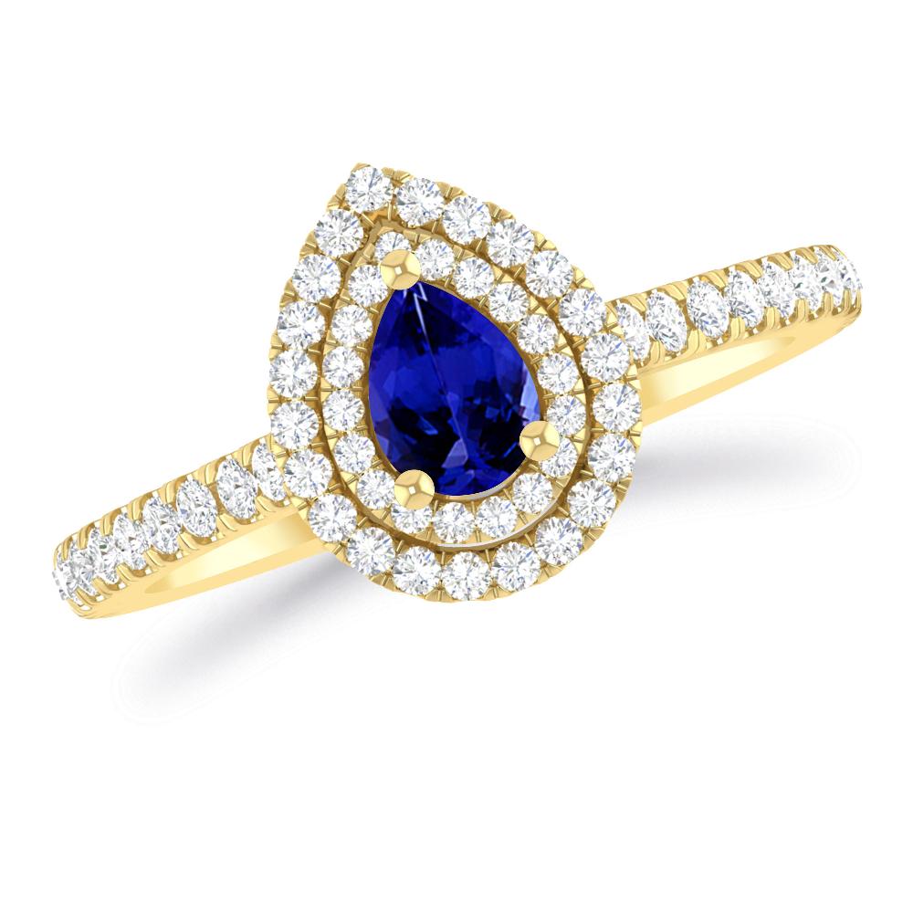 Yellow Gold - Tanzanite