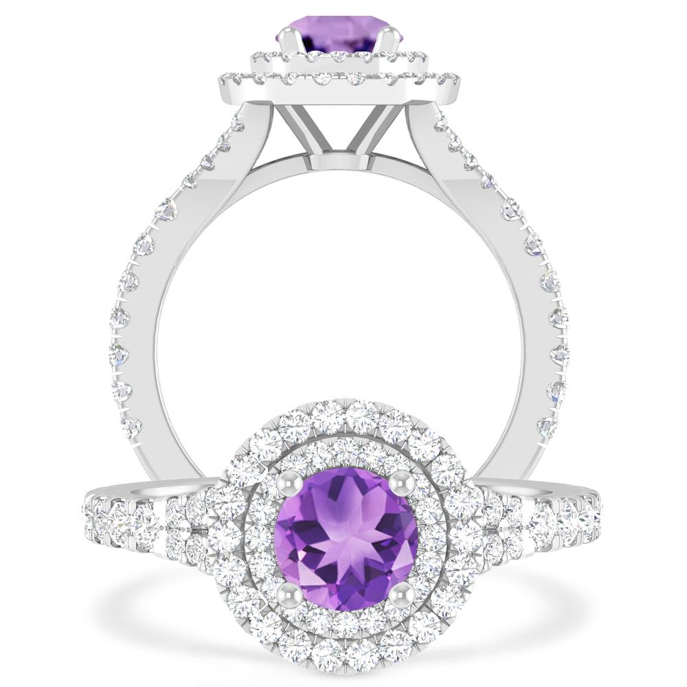 White Gold - Amethyst