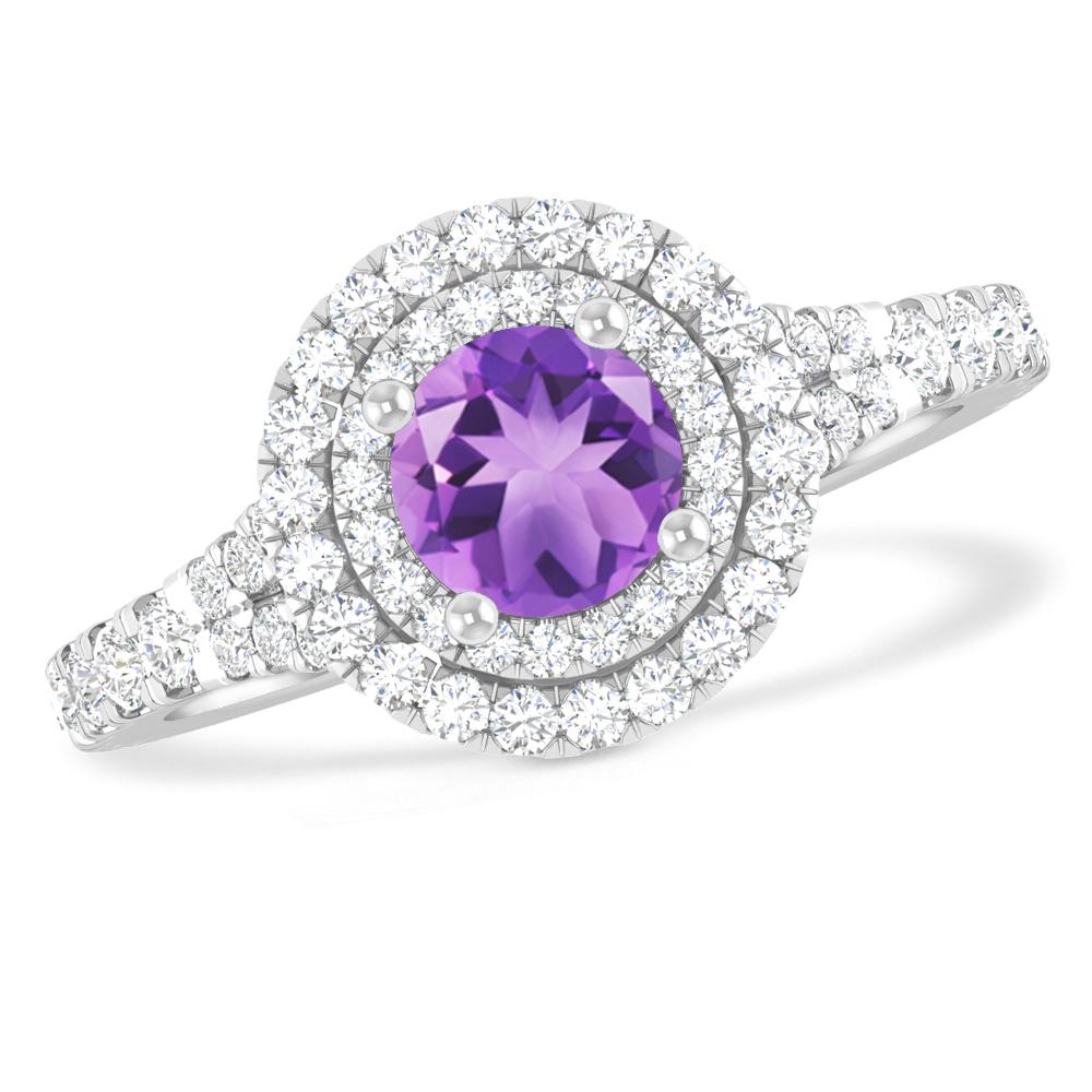 White Gold - Amethyst