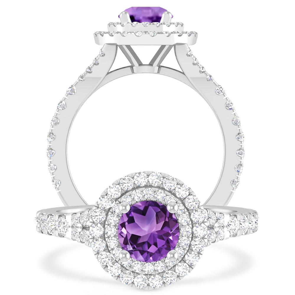 White Gold - Amethyst