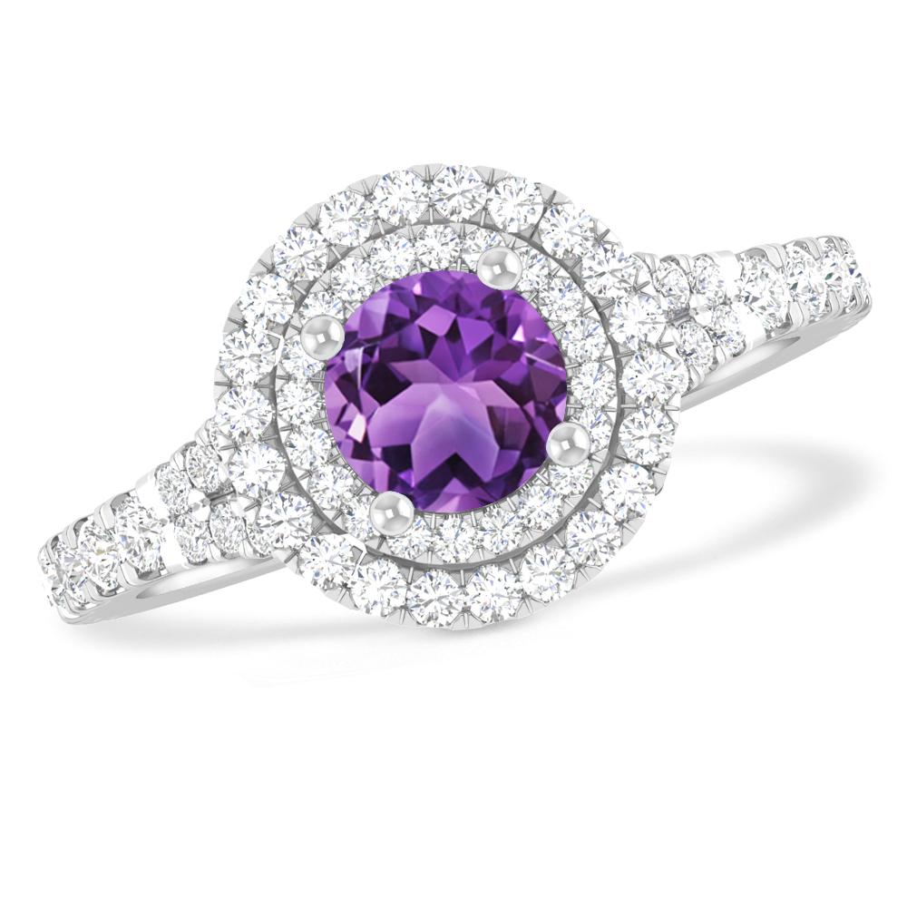 White Gold - Amethyst