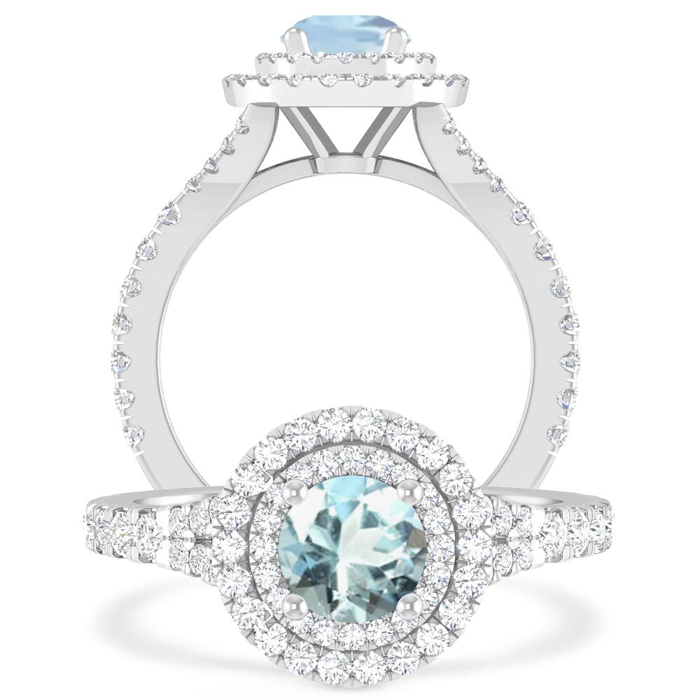 White Gold - Aquamarine