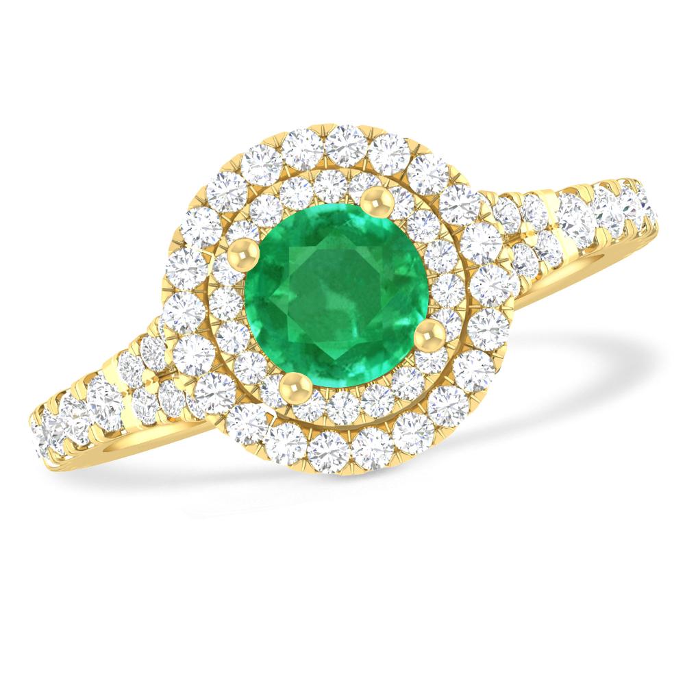 Yellow Gold - Emerald