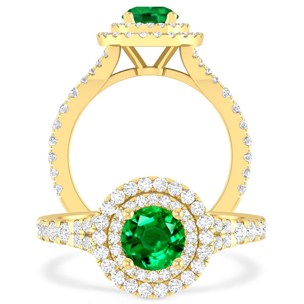 Yellow Gold - Emerald