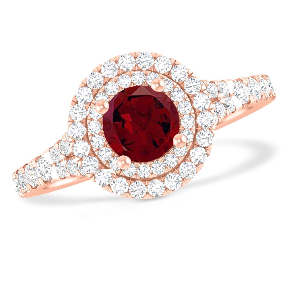 Rose Gold - Garnet