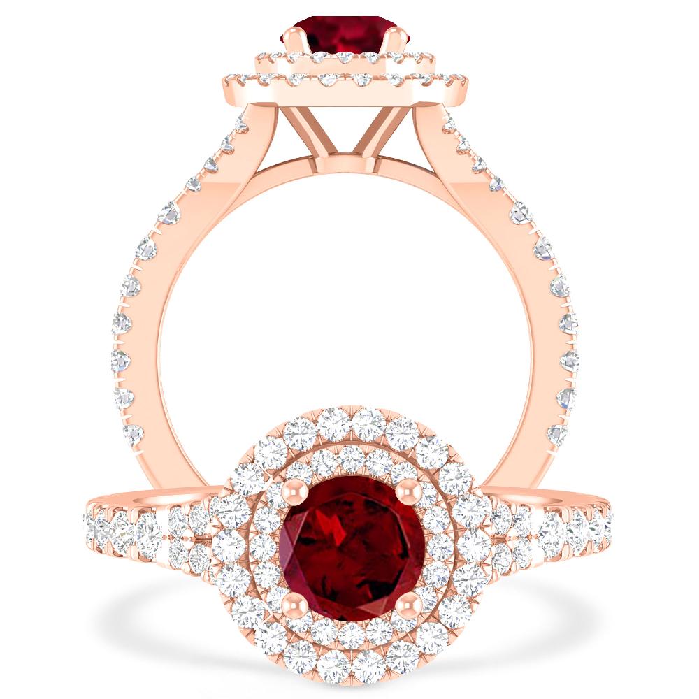 Rose Gold - Garnet