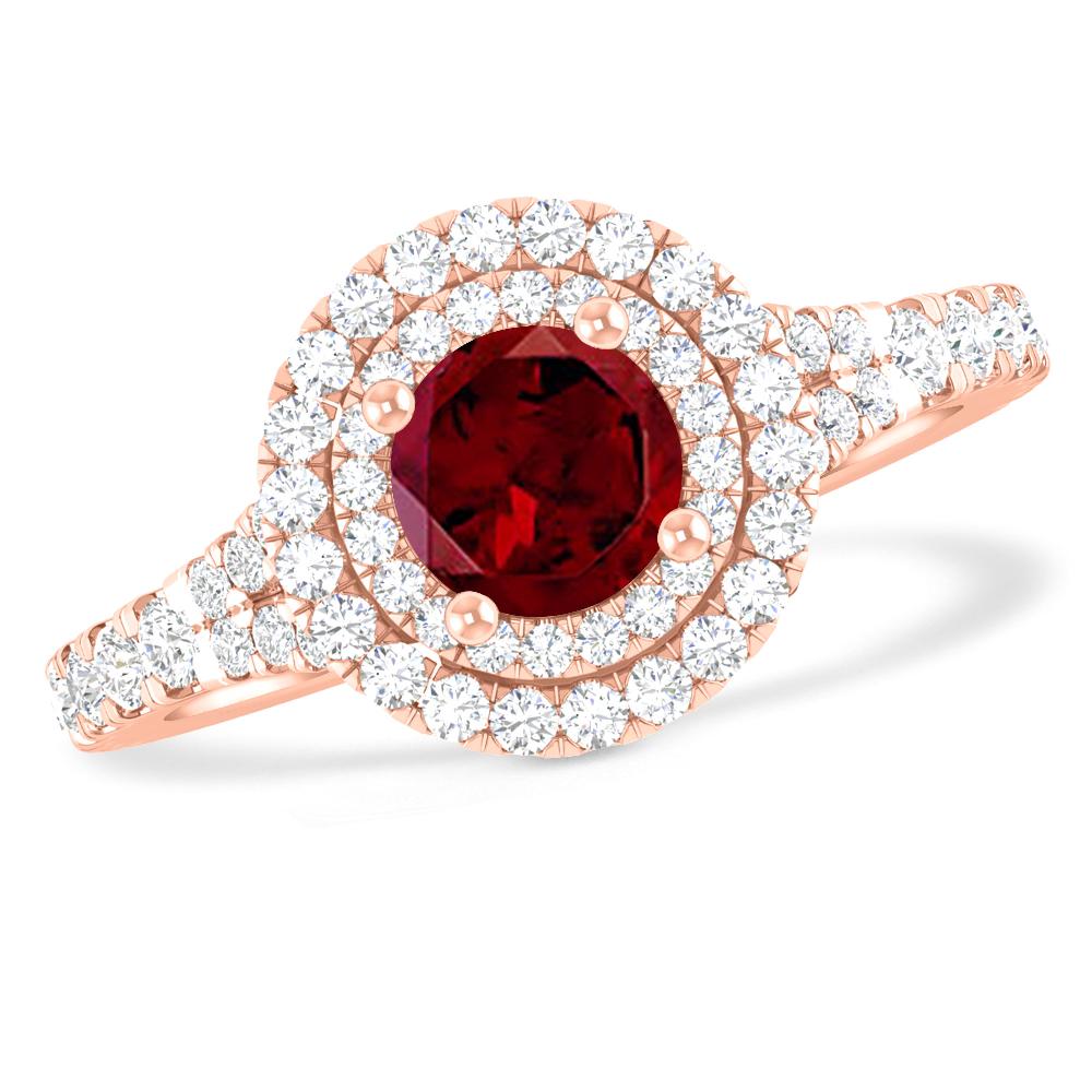 Rose Gold - Garnet