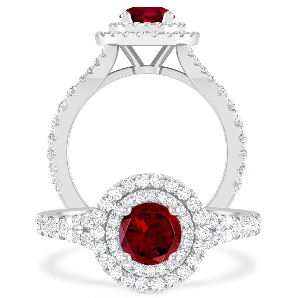 White Gold - Garnet