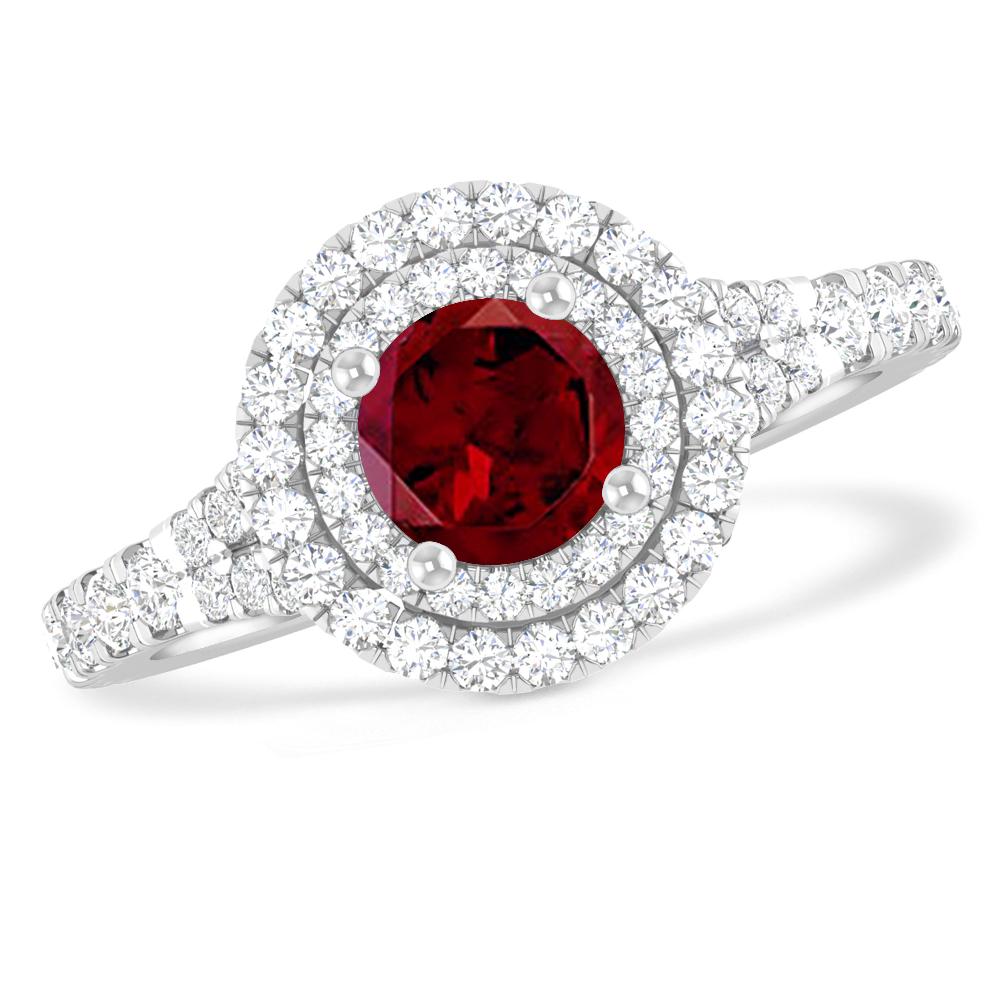 White Gold - Garnet