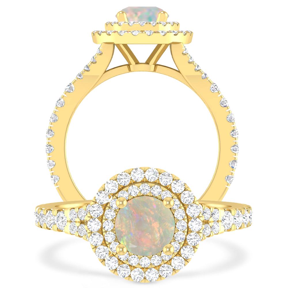 Yellow Gold - Opal