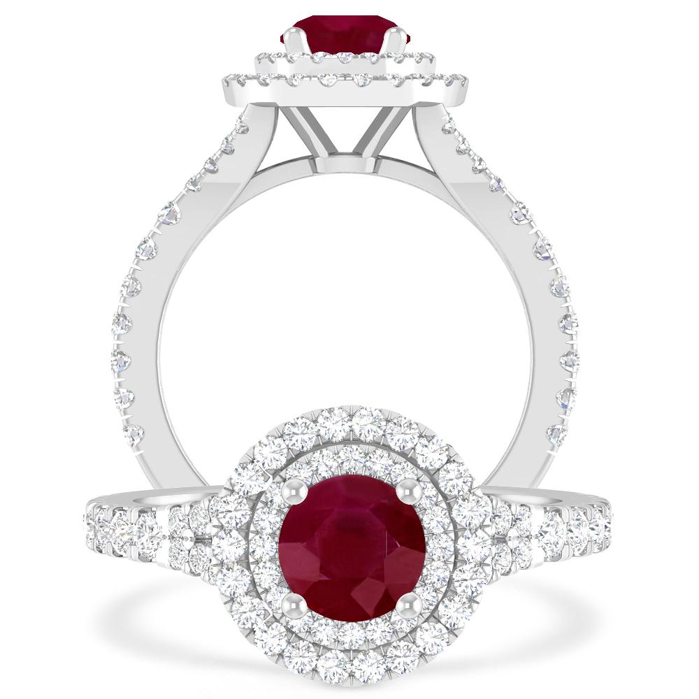 White Gold - Ruby