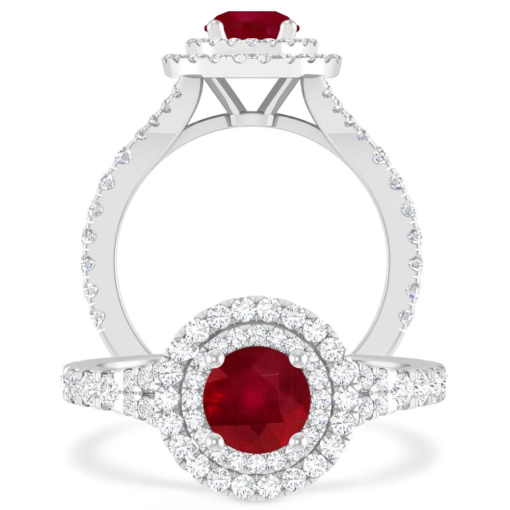 White Gold - Ruby