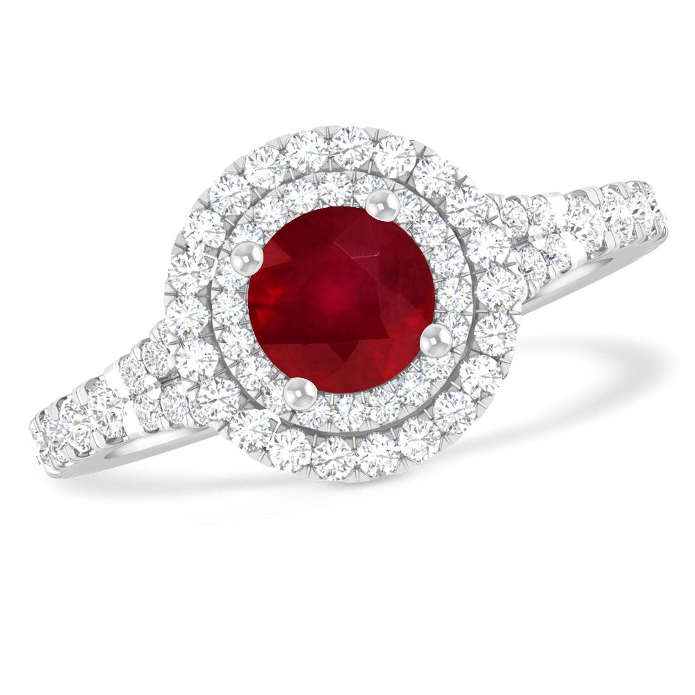 White Gold - Ruby