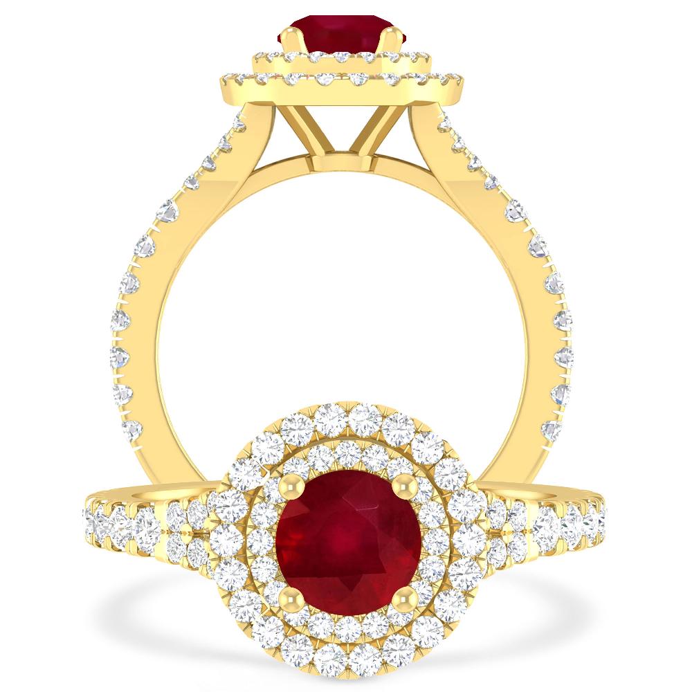 Yellow Gold - Ruby