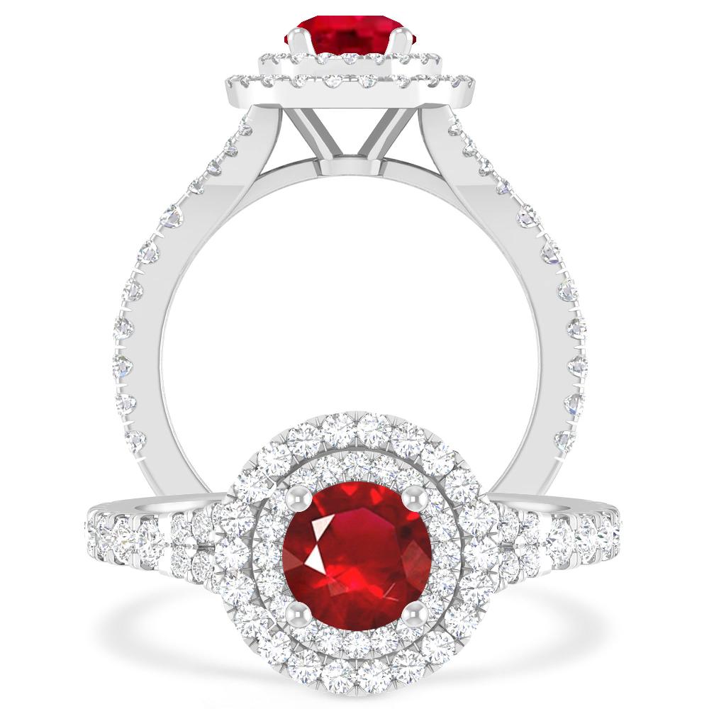 White Gold - Ruby