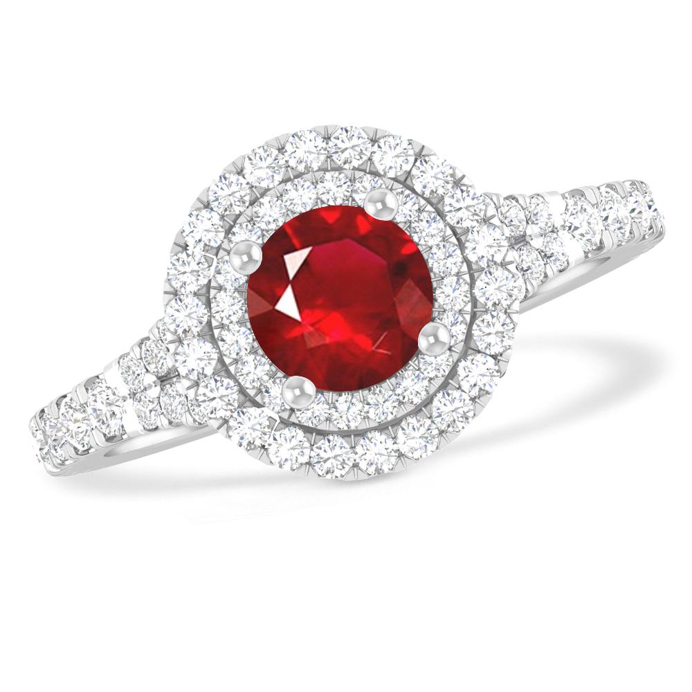 White Gold - Ruby