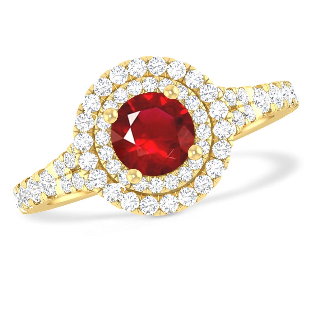 Yellow Gold - Ruby