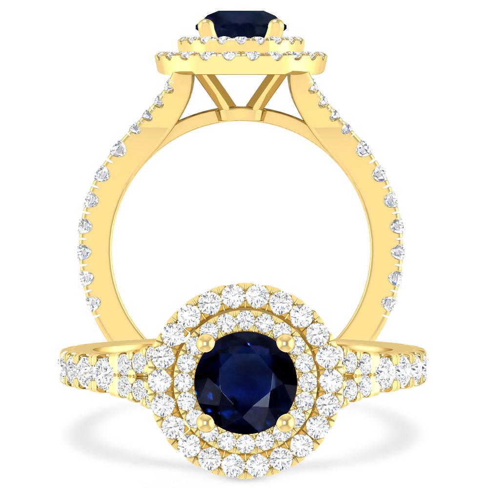 Yellow Gold - Sapphire