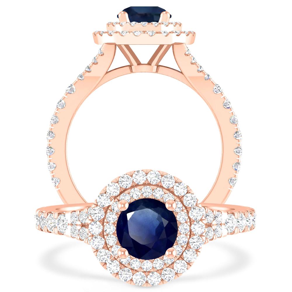 Rose Gold - Sapphire