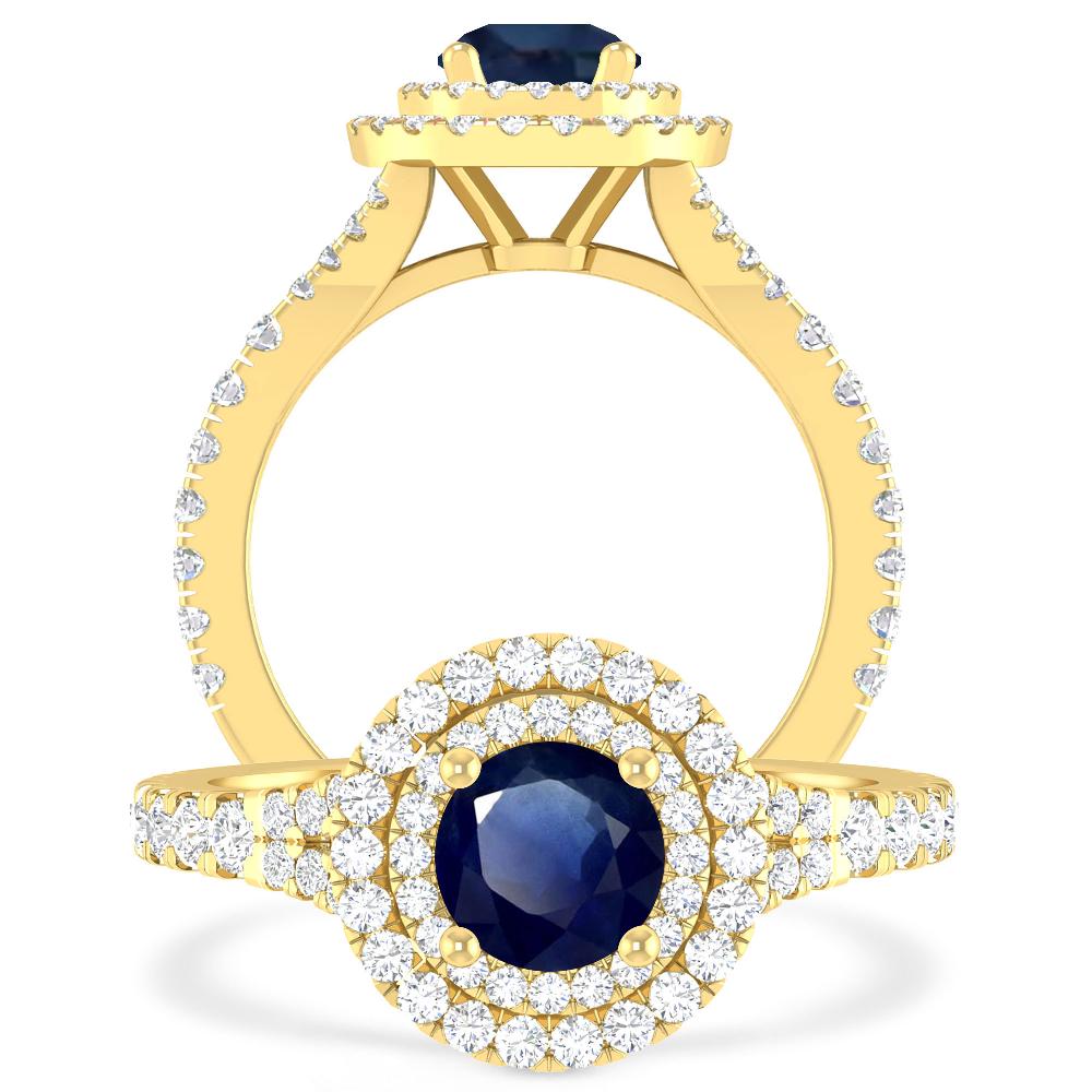 Yellow Gold - Sapphire