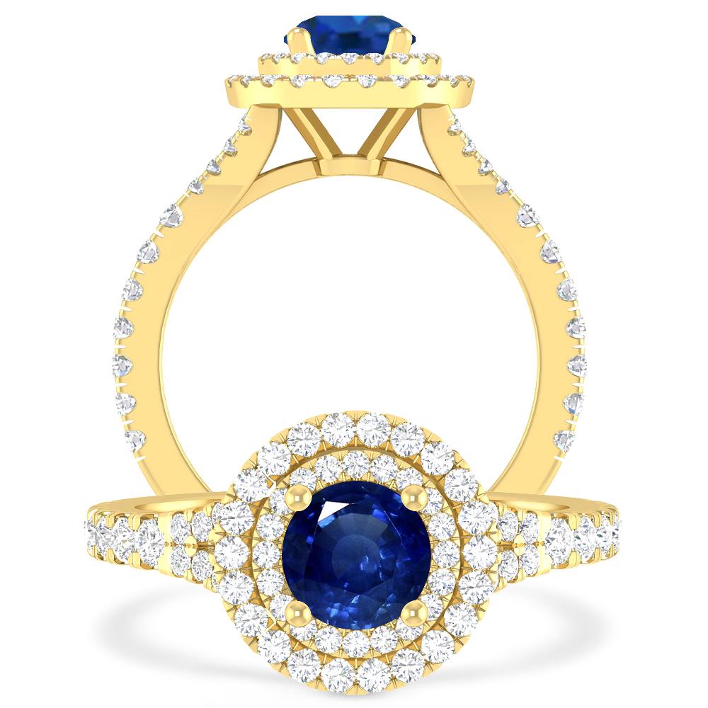 Yellow Gold - Sapphire