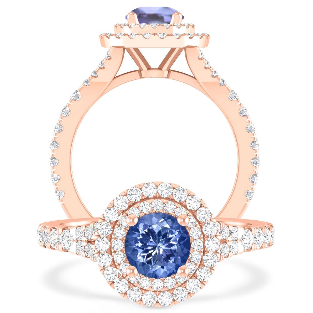 Rose Gold - Tanzanite