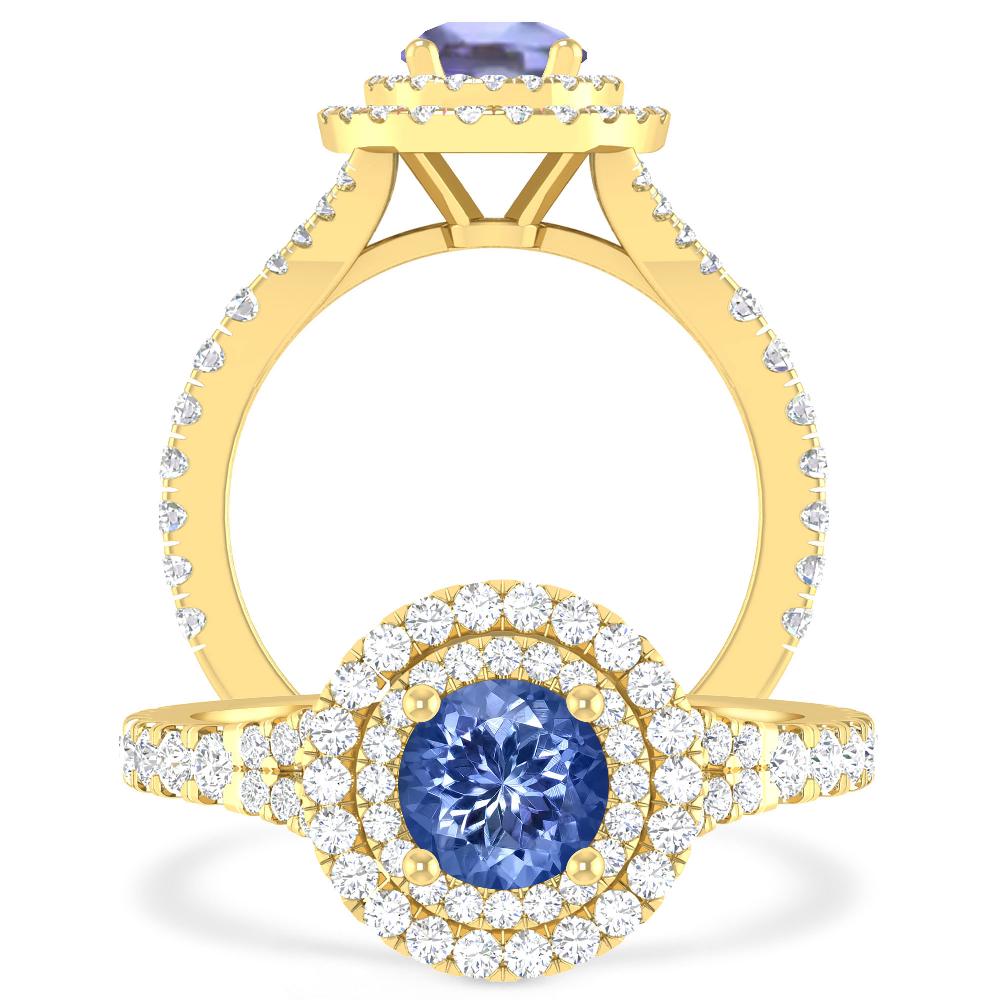 Yellow Gold - Tanzanite