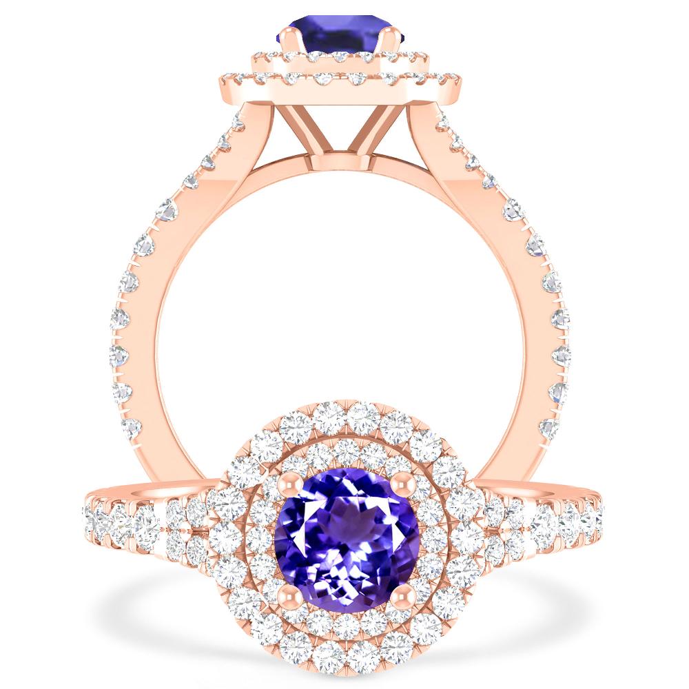 Rose Gold - Tanzanite