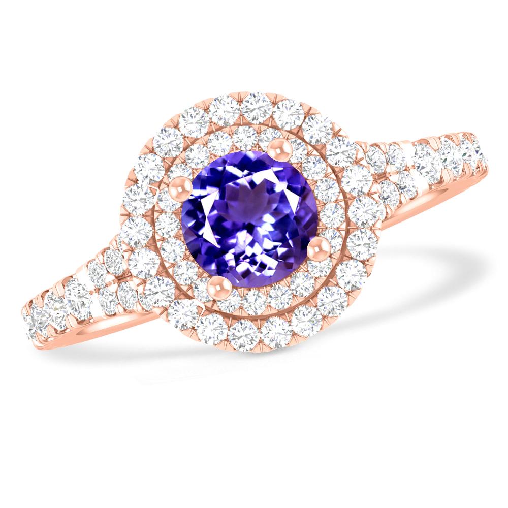 Rose Gold - Tanzanite