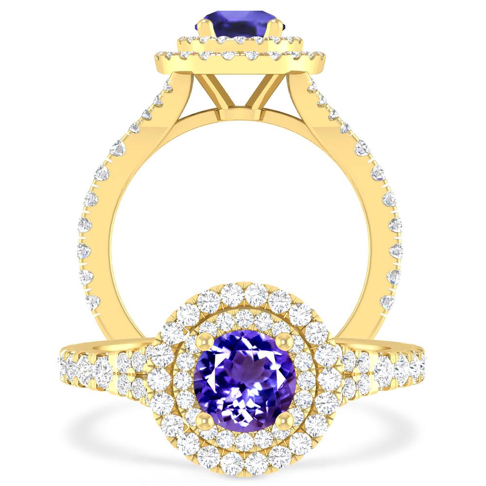 Yellow Gold - Tanzanite