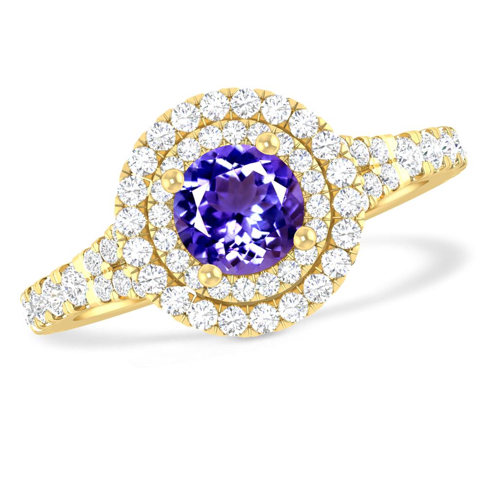 Yellow Gold - Tanzanite