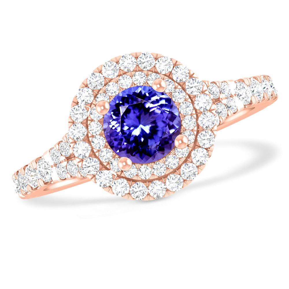 Rose Gold - Tanzanite