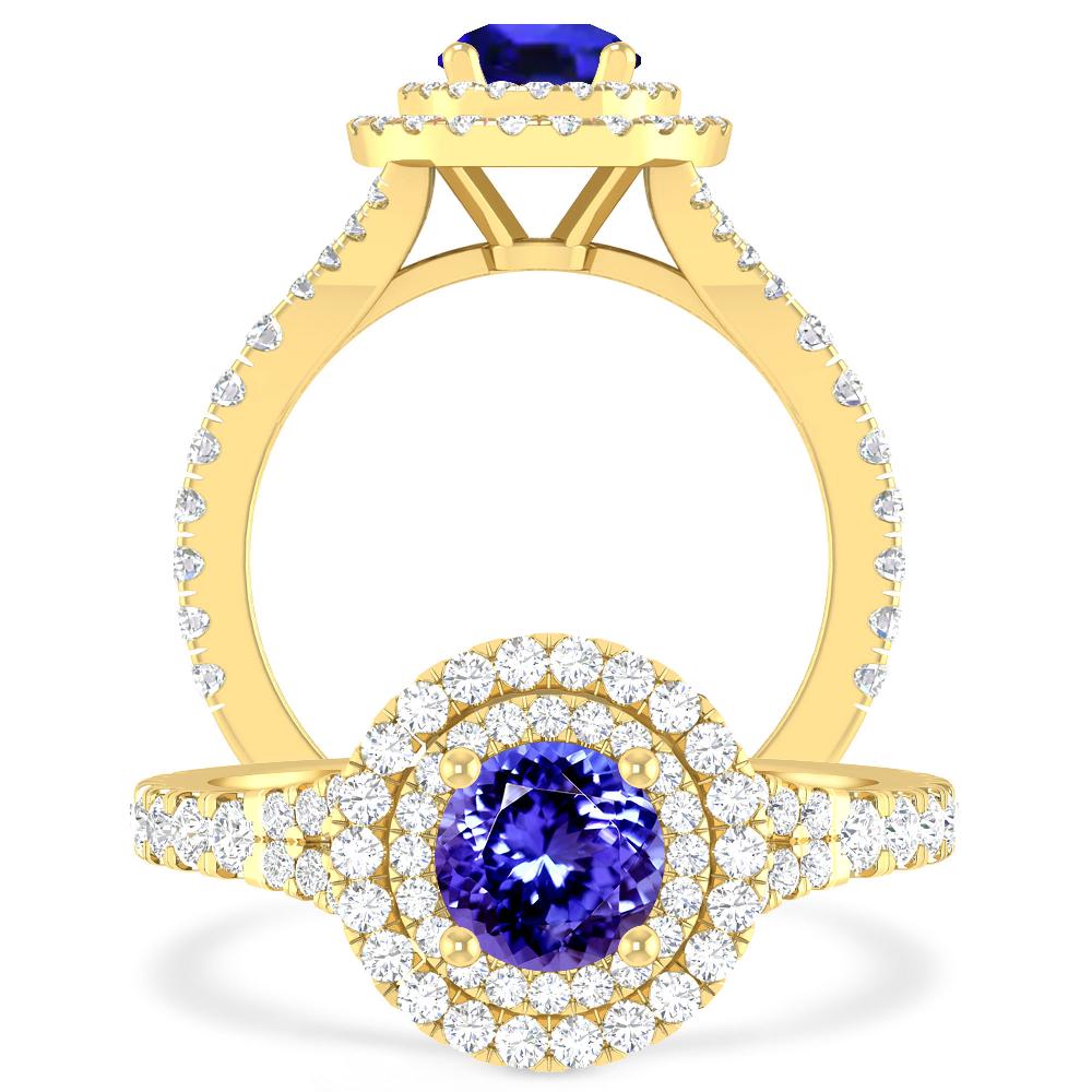 Yellow Gold - Tanzanite