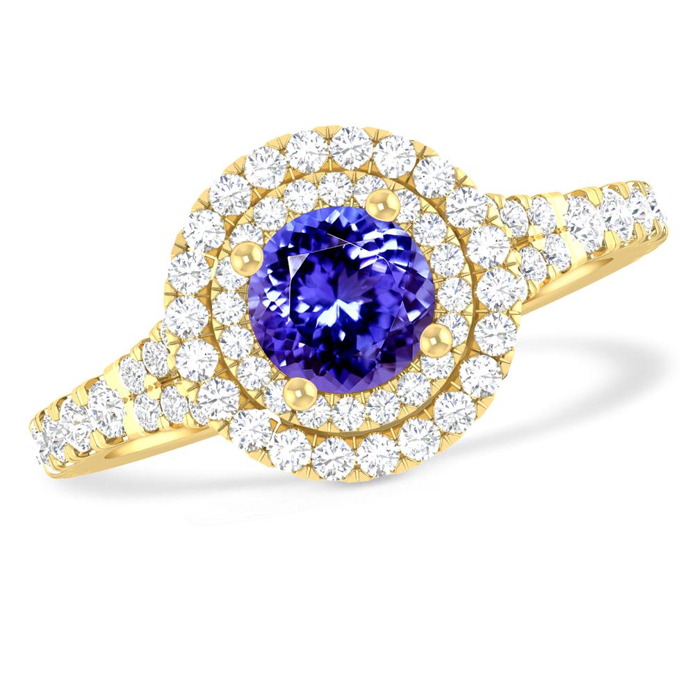 Yellow Gold - Tanzanite