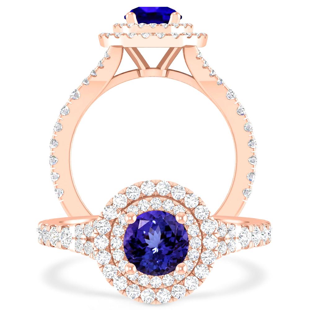 Rose Gold - Tanzanite