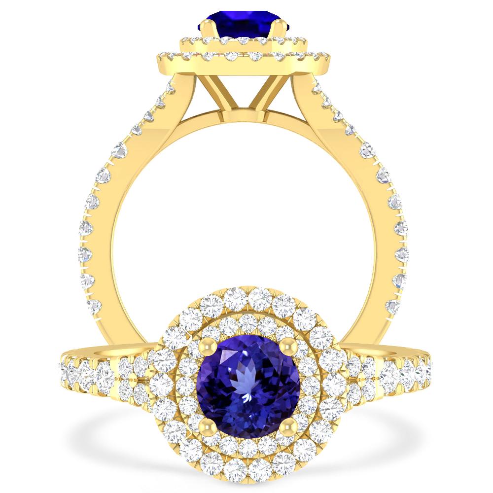 Yellow Gold - Tanzanite