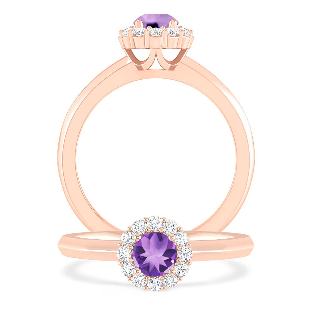 Rose Gold - Amethyst