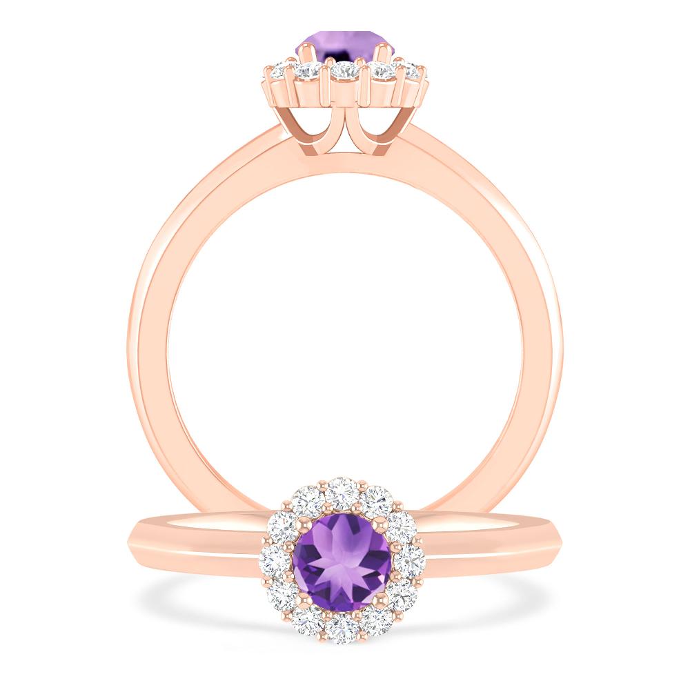 Rose Gold - Amethyst