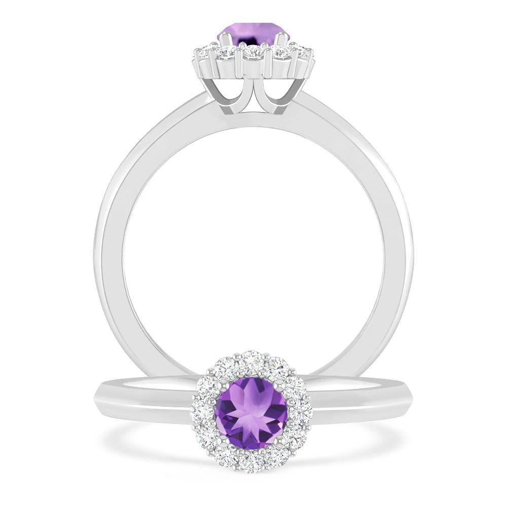 White Gold - Amethyst