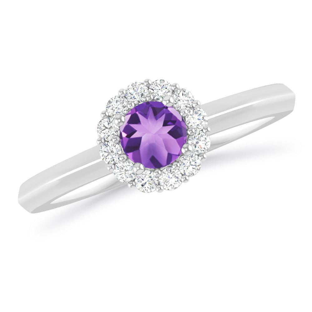 White Gold - Amethyst