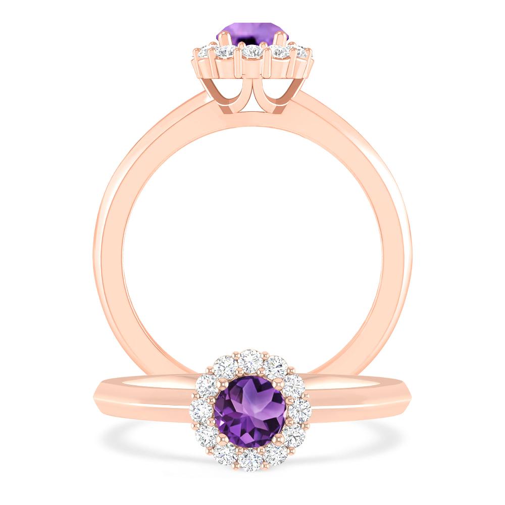 Rose Gold - Amethyst