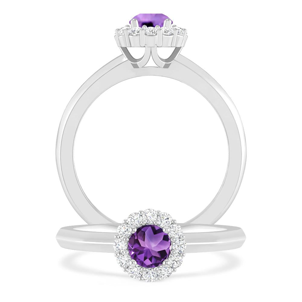 White Gold - Amethyst