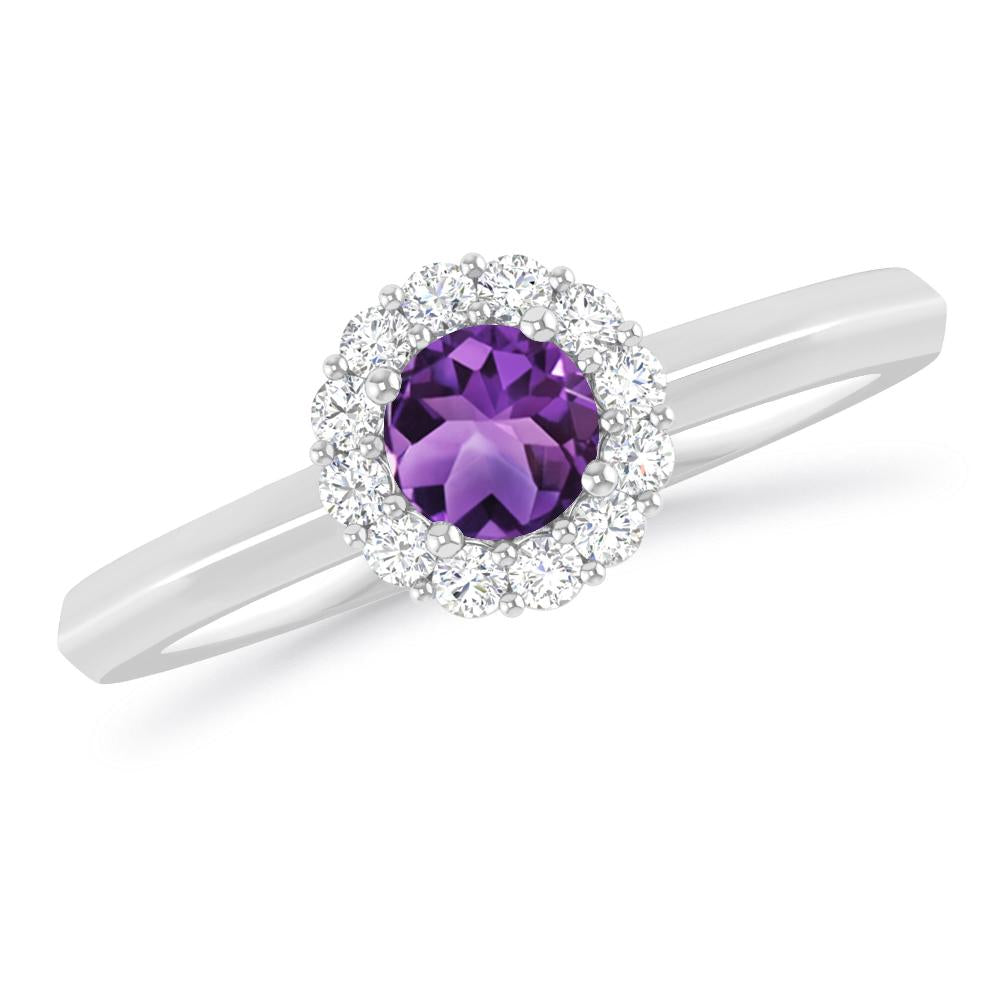 White Gold - Amethyst