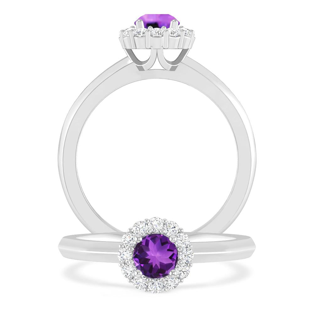 White Gold - Amethyst