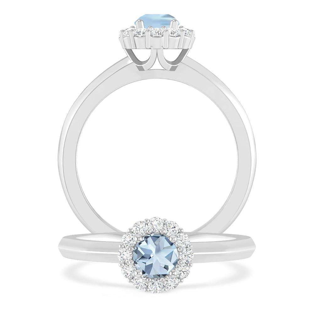 White Gold - Aquamarine