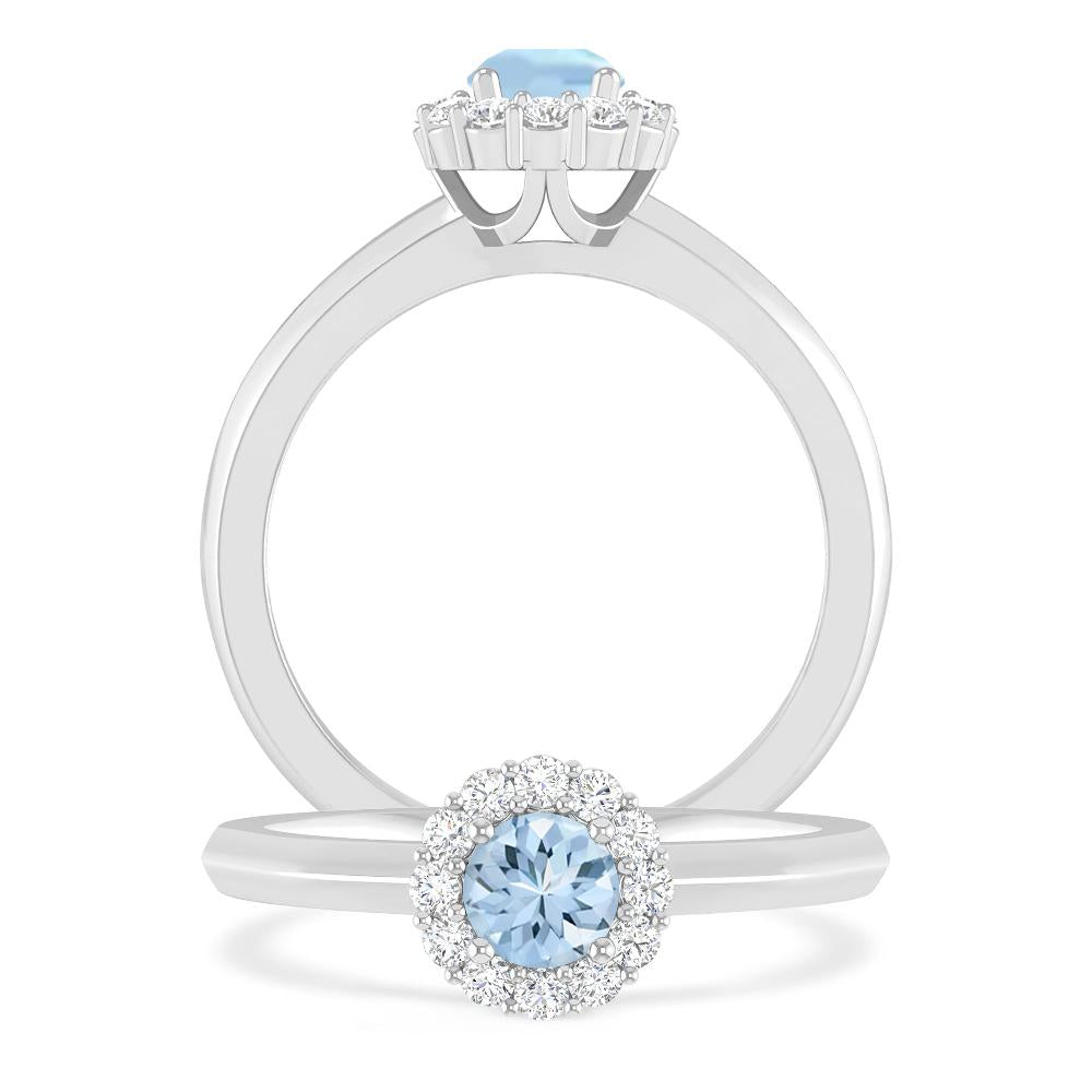 White Gold - Aquamarine