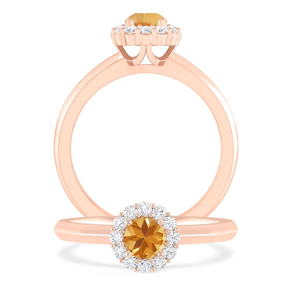 Rose Gold - Citrine